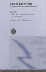 Tapa de Editing Economics