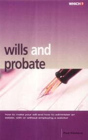 Tapa de "Which?" Wills and Probate ("Which?" Consumer Guides)