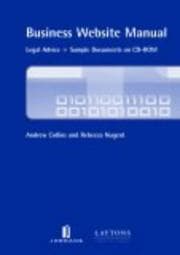 Tapa de Business website manual