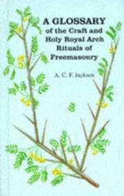 Tapa de A Glossary of the Craft and Royal Arch Rituals of Freemasonry