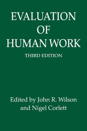 Tapa de Evaluation of Human Work, 3rd Edition