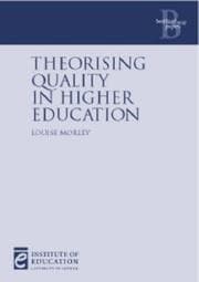 Tapa de Theorising Quality in Higher Education (Bedford Way Papers)