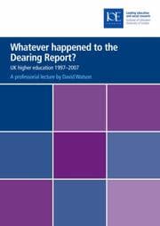 Tapa de Whatever Happened to the Dearing Report?