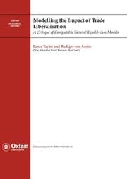 Tapa de Modelling the impact of trade liberalisation