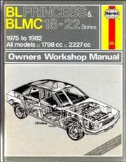 Tapa de B. L. Princess and B. L. M. C. 18-22 Series Owner's Workshop Manual, 1975-82