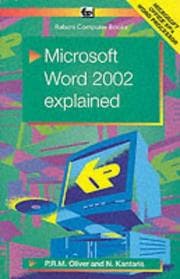 Tapa de Microsoft Word 2002 Explained (Babani Computer Books)