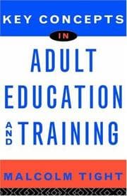 Tapa de Key concepts in adult education and training