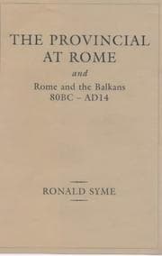 Tapa de The provincial at Rome