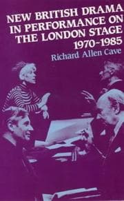Tapa de New British Drama in Performance on the London Stage, 1970-85
