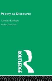 Tapa de Poetry as discourse