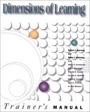 Tapa de Dimensions of Learning