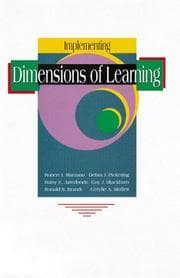 Tapa de Implementing Dimensions of Learning