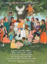 Tapa de Jesus Loves All the Children Coloring Book