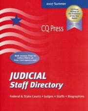 Tapa de Judicial Staff Directory Summer 2007