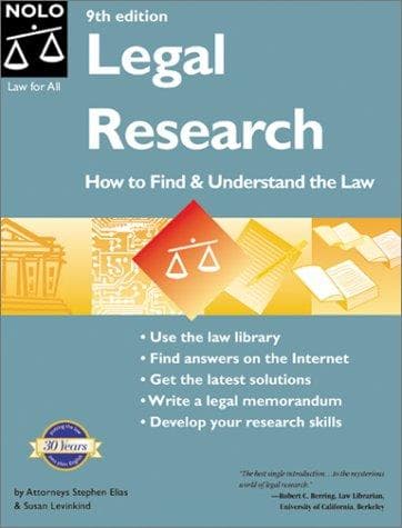 Tapa de Legal Research
