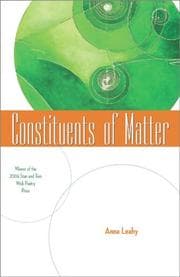 Tapa de Constituents of Matter