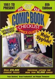 Tapa de 2002 Comic Book Checklist and Price Guide