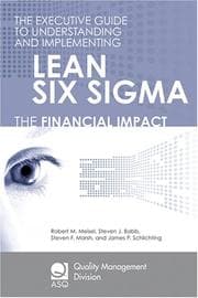 Tapa de The executive guide to understanding and implementing Lean Six Sigma