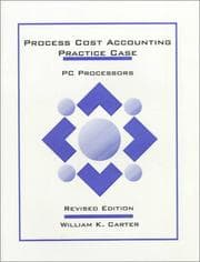 Tapa de Process Cost Accounting Practice Case