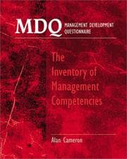 Tapa de MDQ : Management Development Questionnaire