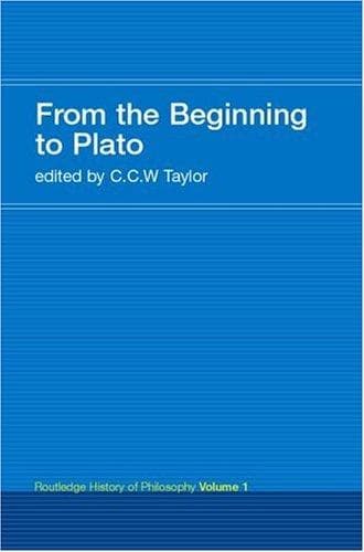 Tapa de From the Beginning to Plato