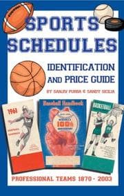 Tapa de Sports Schedule Identification and Price Guide
