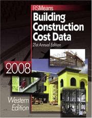 Tapa de Building Construction Cost Data, Western Edition