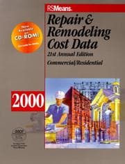 Tapa de Rsmeans 00 Repair & Remodeling Cost Data (Means Repair and Remodeling Cost Data)