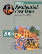 Tapa de Residential Cost Data 2003 (Means Residential Cost Data, 2003)
