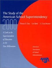 Tapa de Study of the American Superintendency 2000
