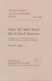 Tapa de Why We Still Need the United Nations