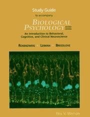 Tapa de Study Guide to Accompany Biological Psychology