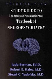 Tapa de Study guide to the American Psychiatric Press textbook of neuropsychiatry, third edition