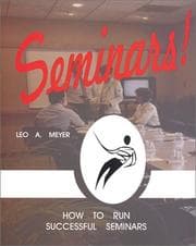 Tapa de Seminars! How to Run Successful Seminars