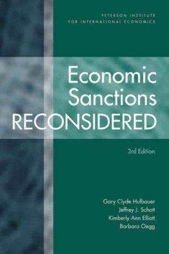 Tapa de Economic sanctions reconsidered
