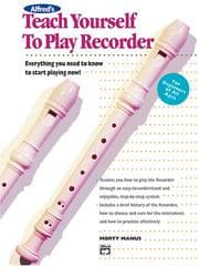 Tapa de Alfred's Teach Yourself to Play Recorder