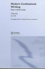 Tapa de Modern Confessional Writing New Critical Essays