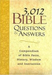 Tapa de 3,012 Bible Questions and Answers