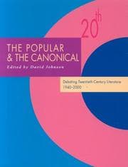 Tapa de The popular and the canonical
