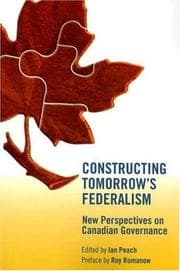 Tapa de Constructing tomorrow's federalism