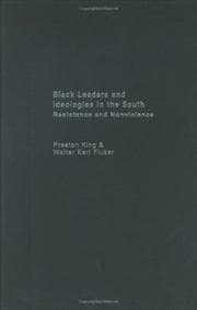 Tapa de Black Leaders and Ideologies in the South Resistance and Non-Violence