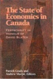 Tapa de The state of economics in Canada