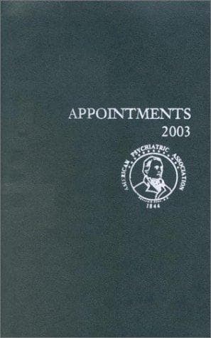 Tapa de American Psychiatric Association Appointments, 2003 (Desk Version)