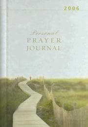 Tapa de 2006 Personal Prayer Journal