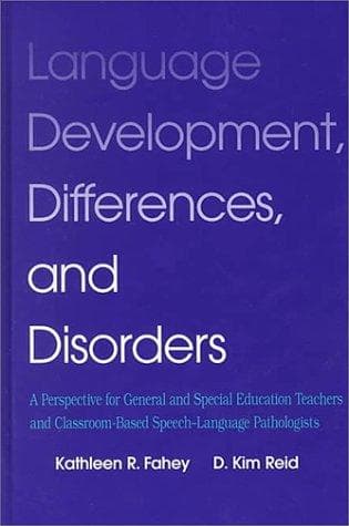 Tapa de Language Development, Difference & Disorders