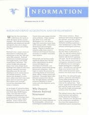 Tapa de Railroad Depot Acquisition and Development