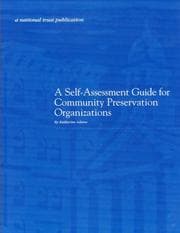 Tapa de Self-Assessment Guide for Community Preservation Organizations