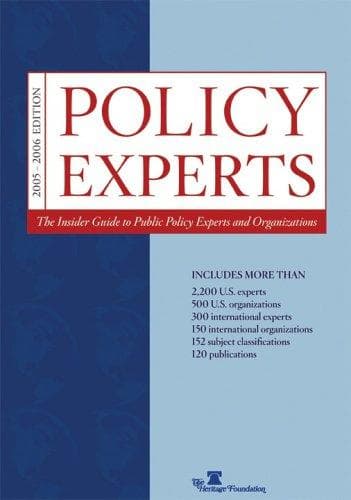 Tapa de Policy Experts