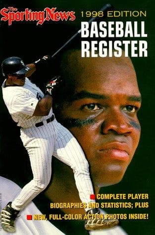 Tapa de The Sporting News baseball register