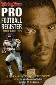Tapa de The Sporting News Pro Football Register